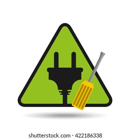 electrician isolated design 