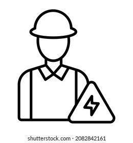 Electrician Service icon vector image. Can also be used for web apps, mobile apps and print media.