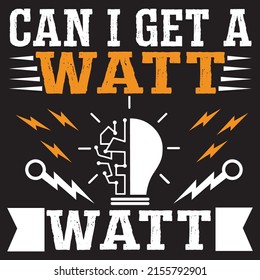Electrician T Shirt  Design with custom vector