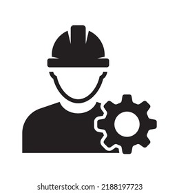 Electrician Technician Engineer Avatar icon. Construction Builder vector illustration