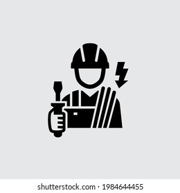 Electrician Technician Engineer Avatar Vector Icon