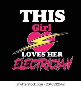 Electrician T-shirt design for Electrician profession