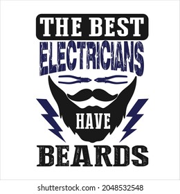 Electrician T-shirt design for Electrician profession