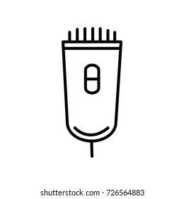 electrician vector line icon, sign, illustration on background, editable strokes