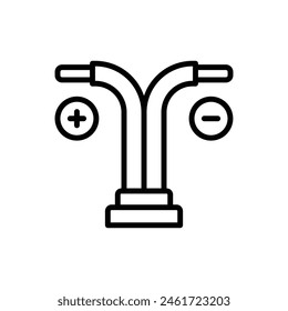 Electrician Wires Filled Icon Vector Illustration