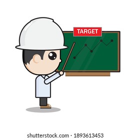 electrician work target vector logo