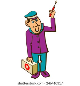 Electricians with compartment TOOLS.