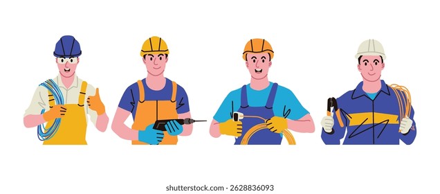 Electricians are responsible for installing and repairing electricity in homes, offices, and other places