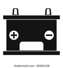 Electricity accumulator battery icon. Simple illustration of electricity accumulator battery vector icon for web