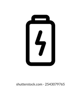 Electricity battery icon. Simple vector sign.