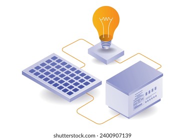 Electricity with battery solar panel technology
