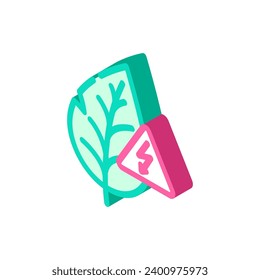 electricity biomass energy isometric icon vector. electricity biomass energy sign. isolated symbol illustration