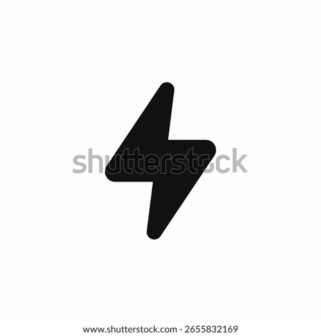 electricity bolt icon sign vector