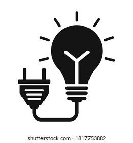
Electricity bulb  Glyph Style vector icon which can easily modify or edit
