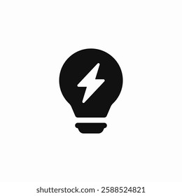 electricity bulb icon sign vector