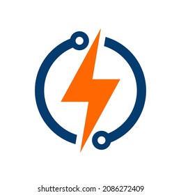 Electricity can be use for icon, sign, logo and etc