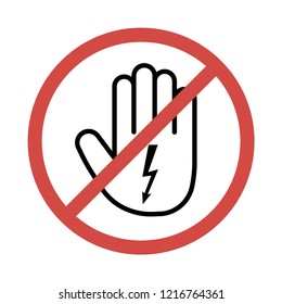 
electricity, caution tension, do not touch
