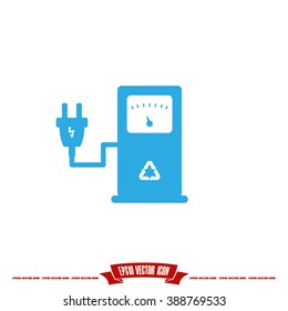 electricity charging station icon
