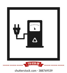 electricity charging station icon