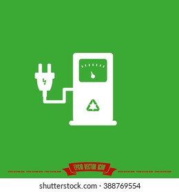 electricity charging station icon