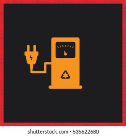 electricity charging station icon