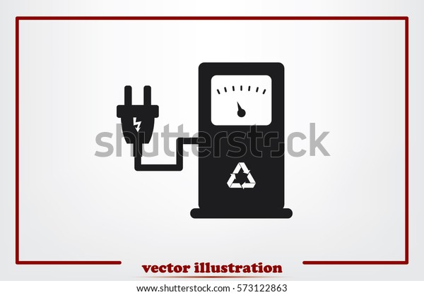 electricity charging station\
icon.