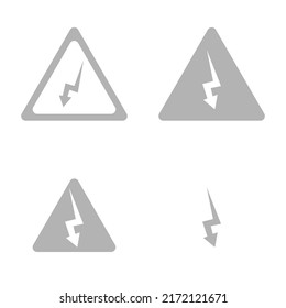 electricity danger icon, vector illustration