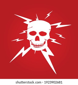 Electricity danger sign. vector illustration