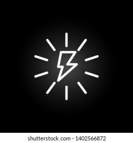 electricity, electrical network neon icon. Elements of electricity set. Simple icon for websites, web design, mobile app, info graphics