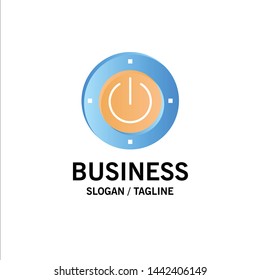 Electricity, Energy, Power, Computing Business Logo Template. Flat Color