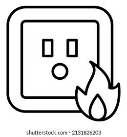 Electricity Fire icon vector image. Can also be used for web apps, mobile apps and print media.