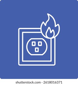 Electricity Fire vector icon. Can be used for printing, mobile and web applications.