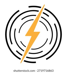 Strom Blitz Blitz Strom Energie Symbol Grafik Illustration