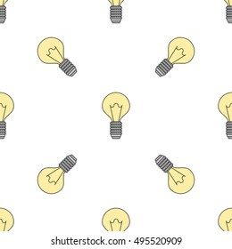 electricity flat icon pattern
