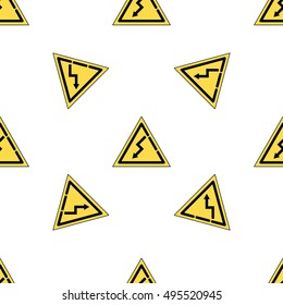 electricity flat icon pattern