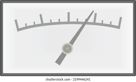 Electricity gauge display. vector illustration