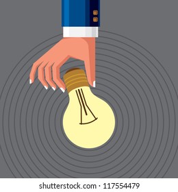electricity in hand