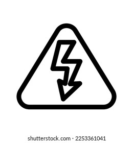 Icono de peligro eléctrico Símbolo de diseño Ilustración de diseño
