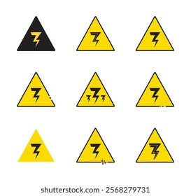 Electricity Hazard Logo or Sign good for Design Element or Simple Sign or T-Shirt Design