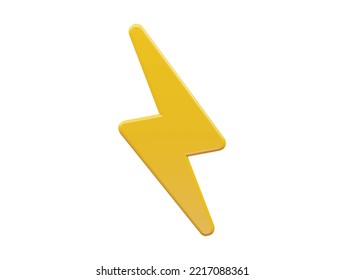 Icono de electricidad Ilustración 3d