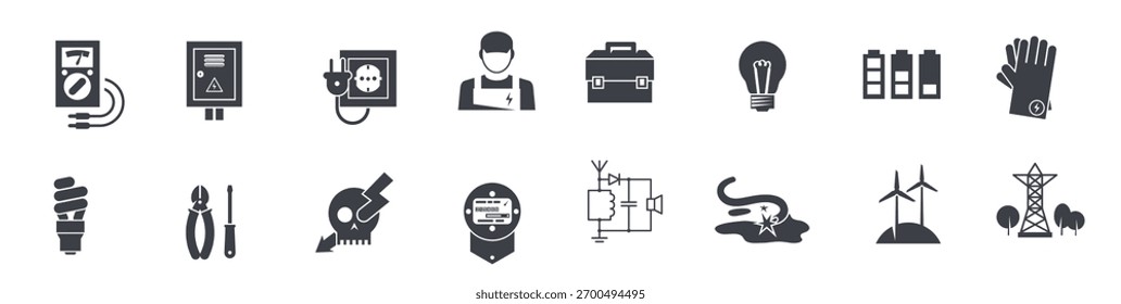 Electricity icon black vector illustration