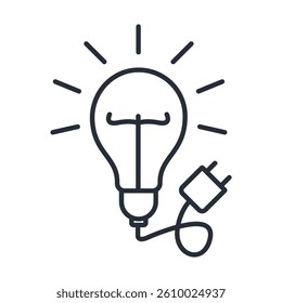 electricity icon collection .design style with background