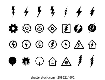 Electricity Icon Design Template Vector Graphic