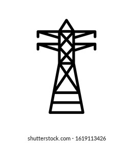 Electricity icon, electric tower vector suitable for info graphics, websites and print media and interfaces.