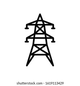 Electricity icon, electric tower vector suitable for info graphics, websites and print media and interfaces.