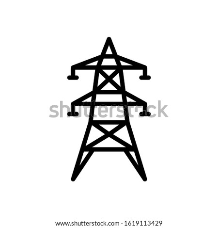 Electricity icon, electric tower vector suitable for info graphics, websites and print media and interfaces.