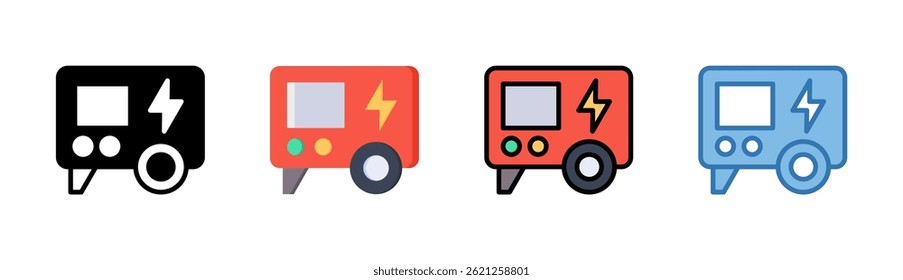 Elektrisches Symbolelement für Design