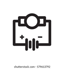 Electricity icon illustration isolated vector sign symbol