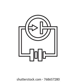 Electricity icon illustration isolated vector sign symbol