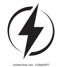 Electricity icon, , lightning icon, vector